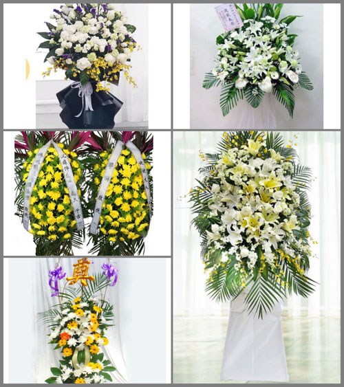 广东广州市花都区花东镇望顶村白事花篮预定